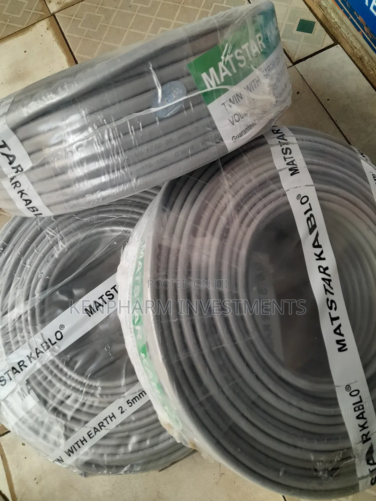 3-Core Twin With Earth 2.5mm, 90-Meter Cable; Mt024