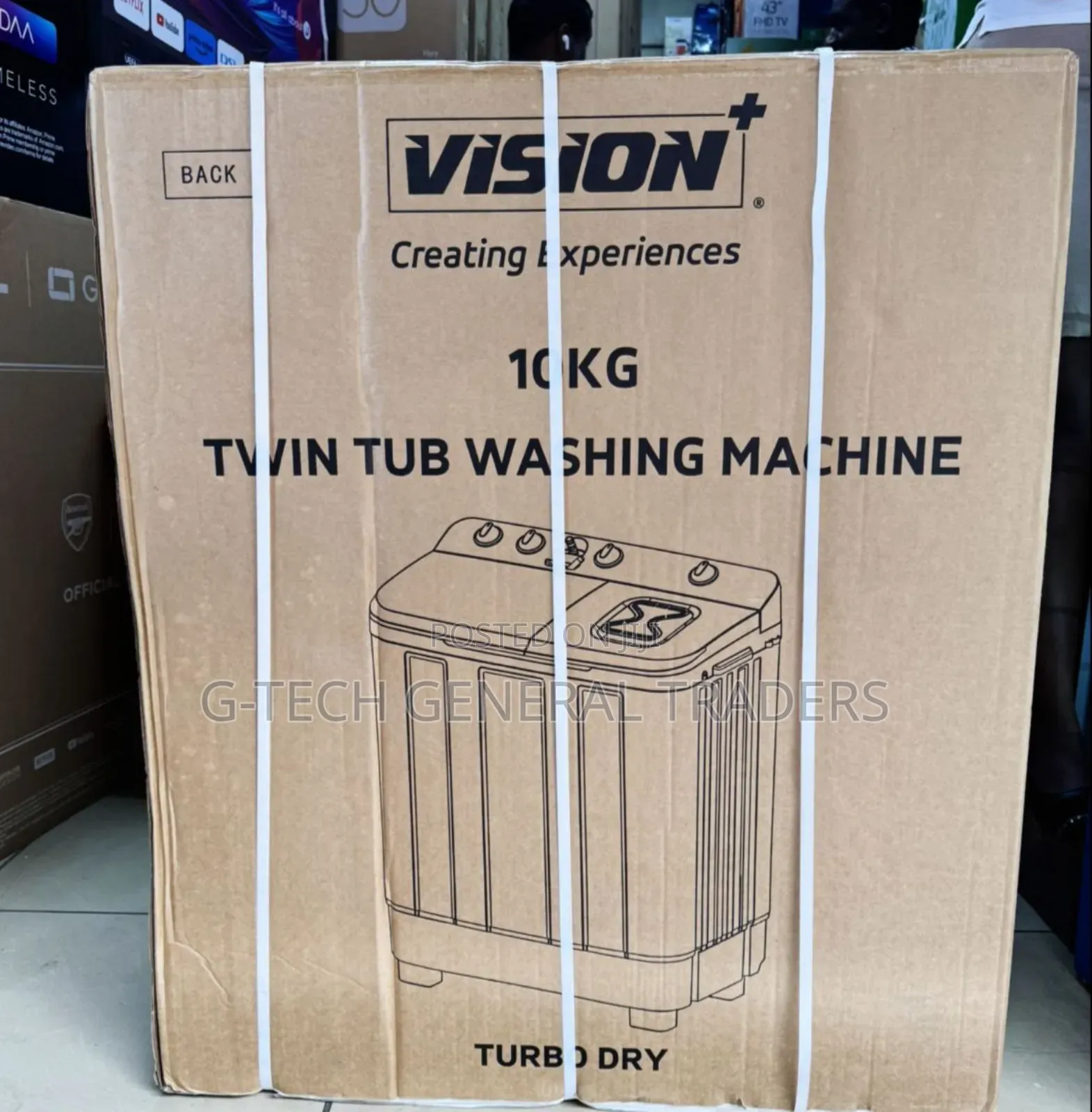 Vision 10kg Wash and Spin Semi Automatic Washing Machine