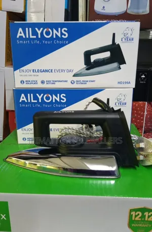 AILYONS HD-199A Electric Dry Iron Box Colour Silver Black