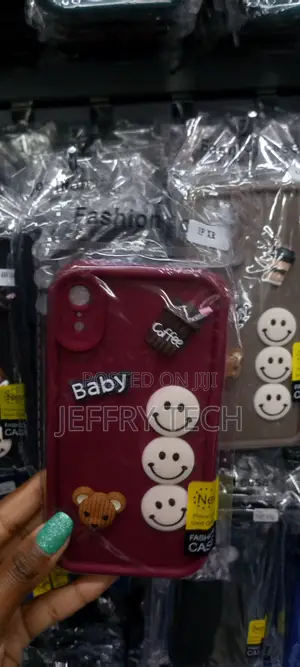 Cute 3D Bear Coffee Case for iPhone Xr -Burgandy-