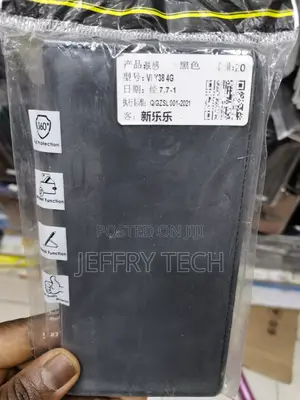 Leather Flip Wallet Case for VIVO Y38 4g-Black-