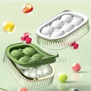 2 in 1 Ice Cube Maker With Tray and Ball Make