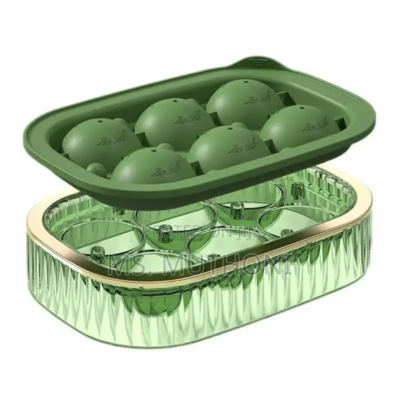 2 in 1 Ice Cube Maker With Tray and Ball Make