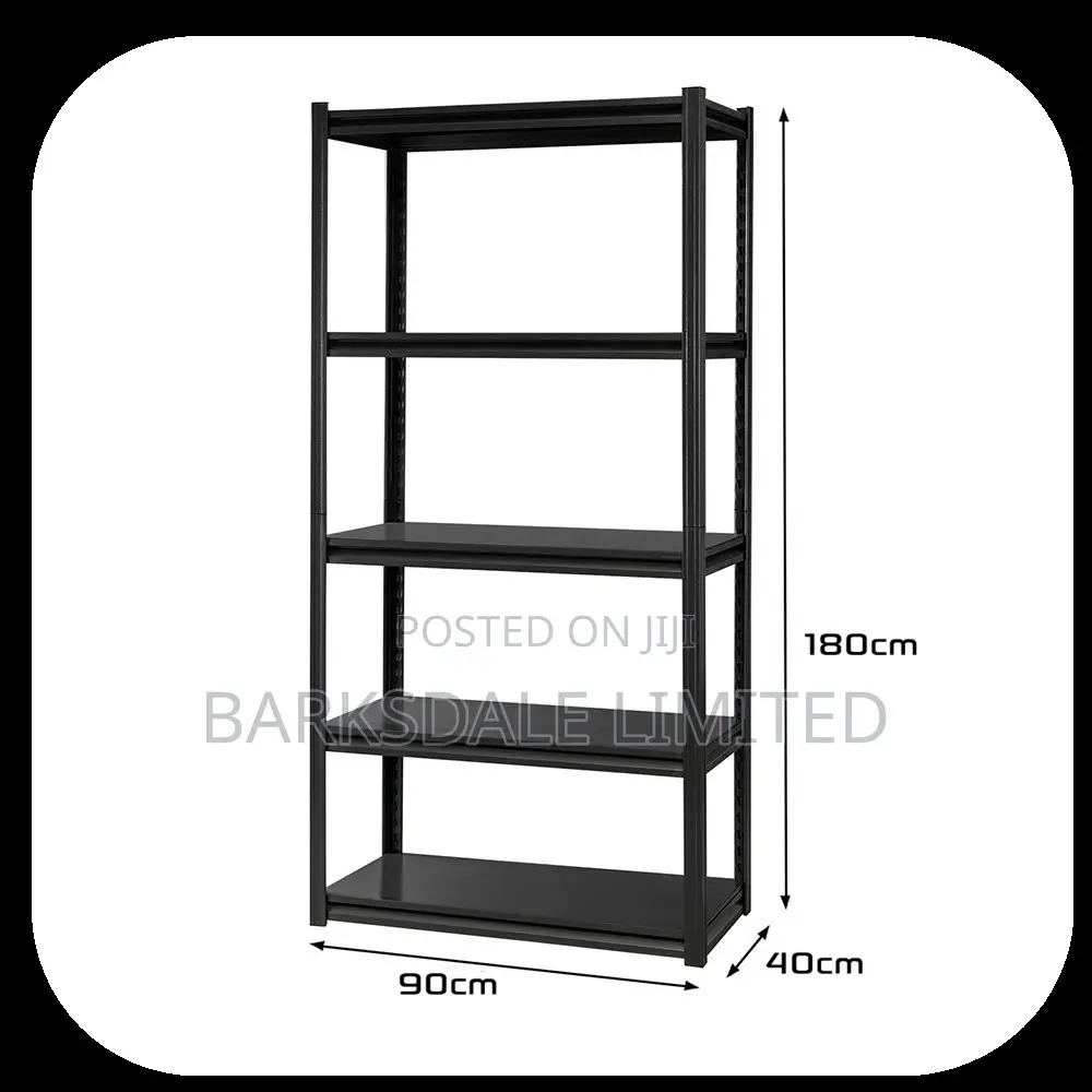White Metal Adjustable Storage Shelving 5-Tier Shelves
