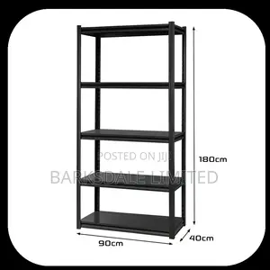 White Metal Adjustable Storage Shelving 5-Tier Shelves