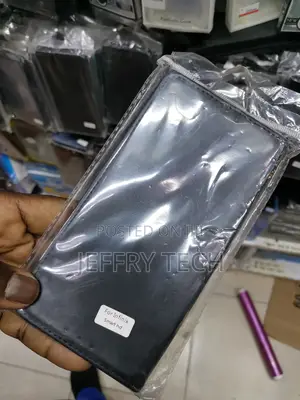 Leather Flip Case For Infinix Smart HD -black-