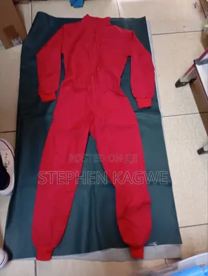 Kids Red Overalls