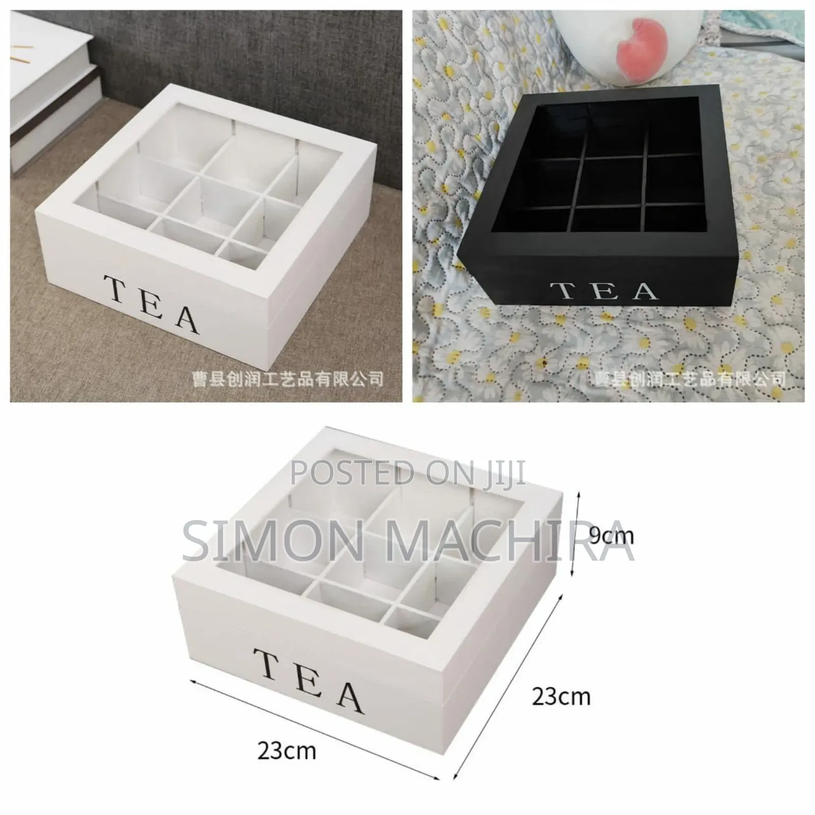 9 Grid Tea Bag Organizer