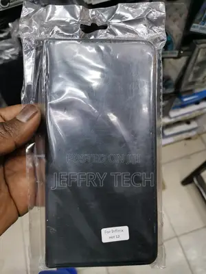 Leather Flip Case for Infinix Hot 12I - Black-