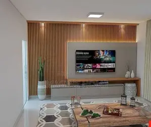 Brown Fluted Wall Panels Home Decoration