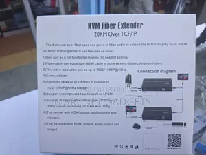20KM KVM Extender Hdmi + Usb+Audio Over Fiber Optic Cable