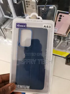 GALAXY A53 Puloka Genuine Leather Case -Blue-