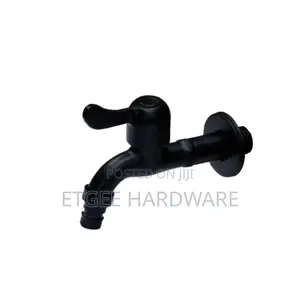 EG6468 – ( SS304 ) 10cm Extended Bib Tap – Black )