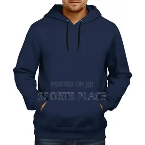 Dark Blue Plain Hoodie