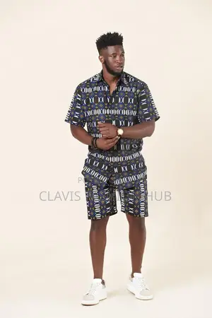 Matching Kitenge Shirt and Matching Adult Short