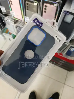 PULOKA iPhone 14 Pro Leather Back Case - Blue