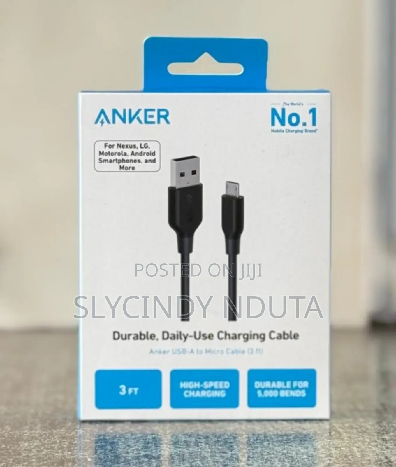 Anker USB-A to Micro Cable 3ft