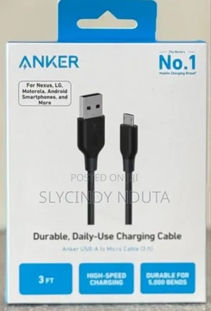 Anker USB-A to Micro Cable 3ft
