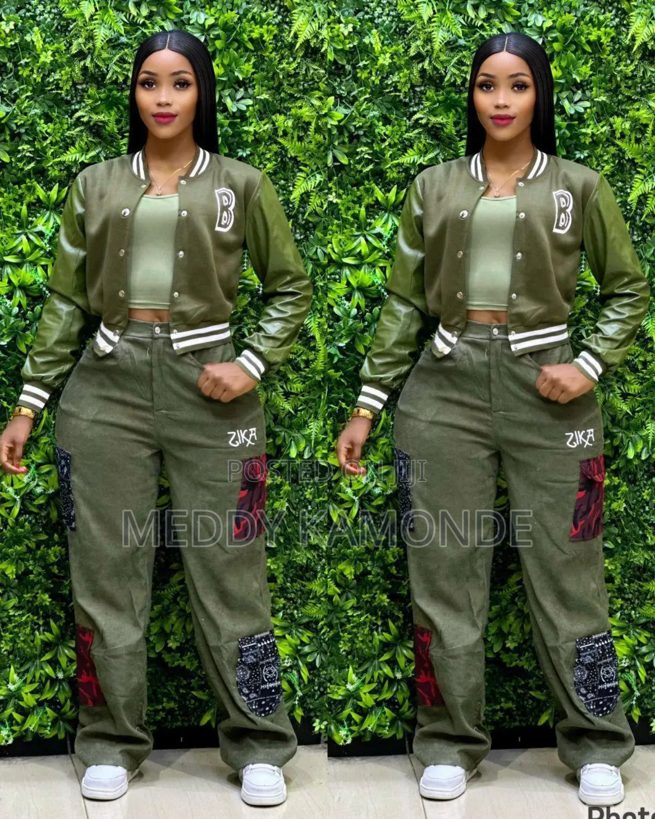 2pc Top+Trouser Side Pockets