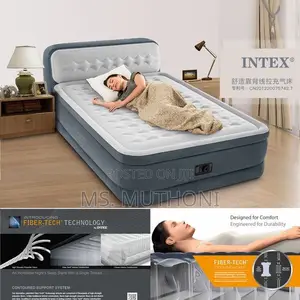 Intex Dura Beam Airbed Electric Pump Supportive Headboard