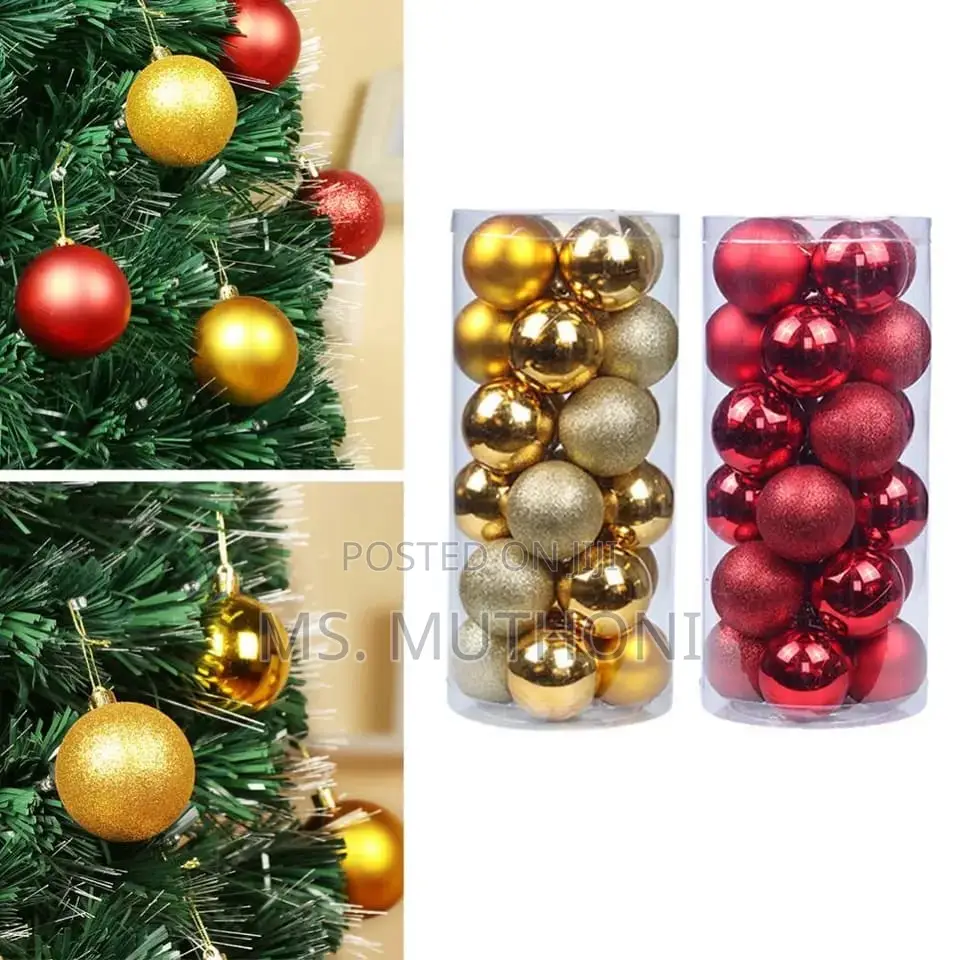 24pcs Christmas Tree Decor Ball Bauble Hanging Pendant B
