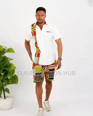Kitenge Short and Matching Shirts for Men