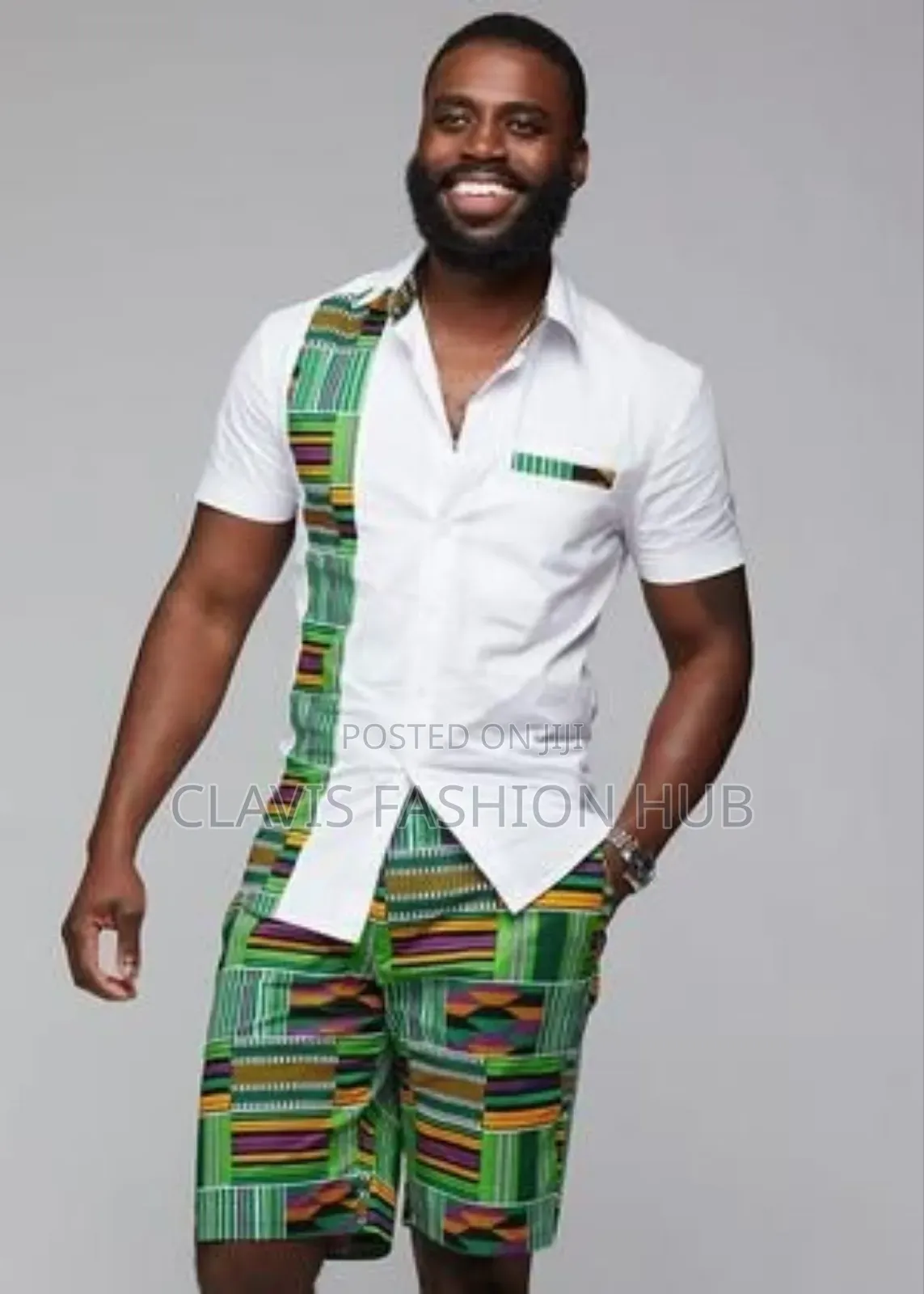 Kitenge Short and Matching Shirts for Men