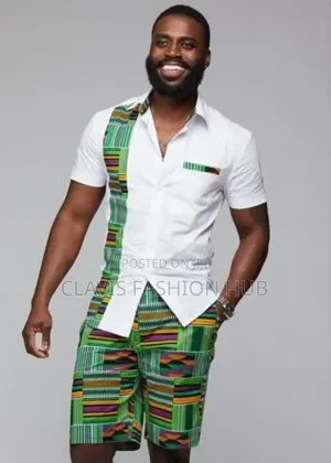 Kitenge Short and Matching Shirts for Men