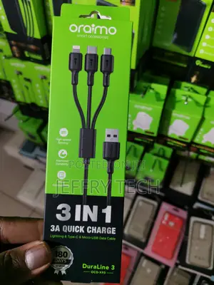 Oraimo – 3 in 1 Cable Durable Micro – OCD-X93