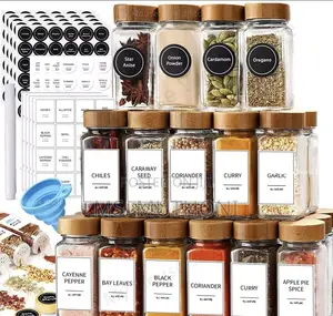 29pcs Set Glass Storage Jars With Bamboo Lid