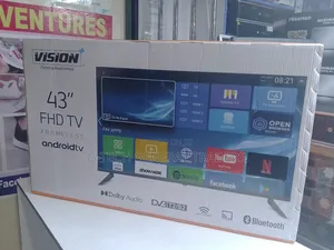 Vision Frameless 43inch Smart Android,Free Channels