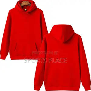 Premium Cotton Plain Red Hoodie