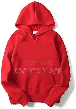 Premium Cotton Plain Red Hoodie