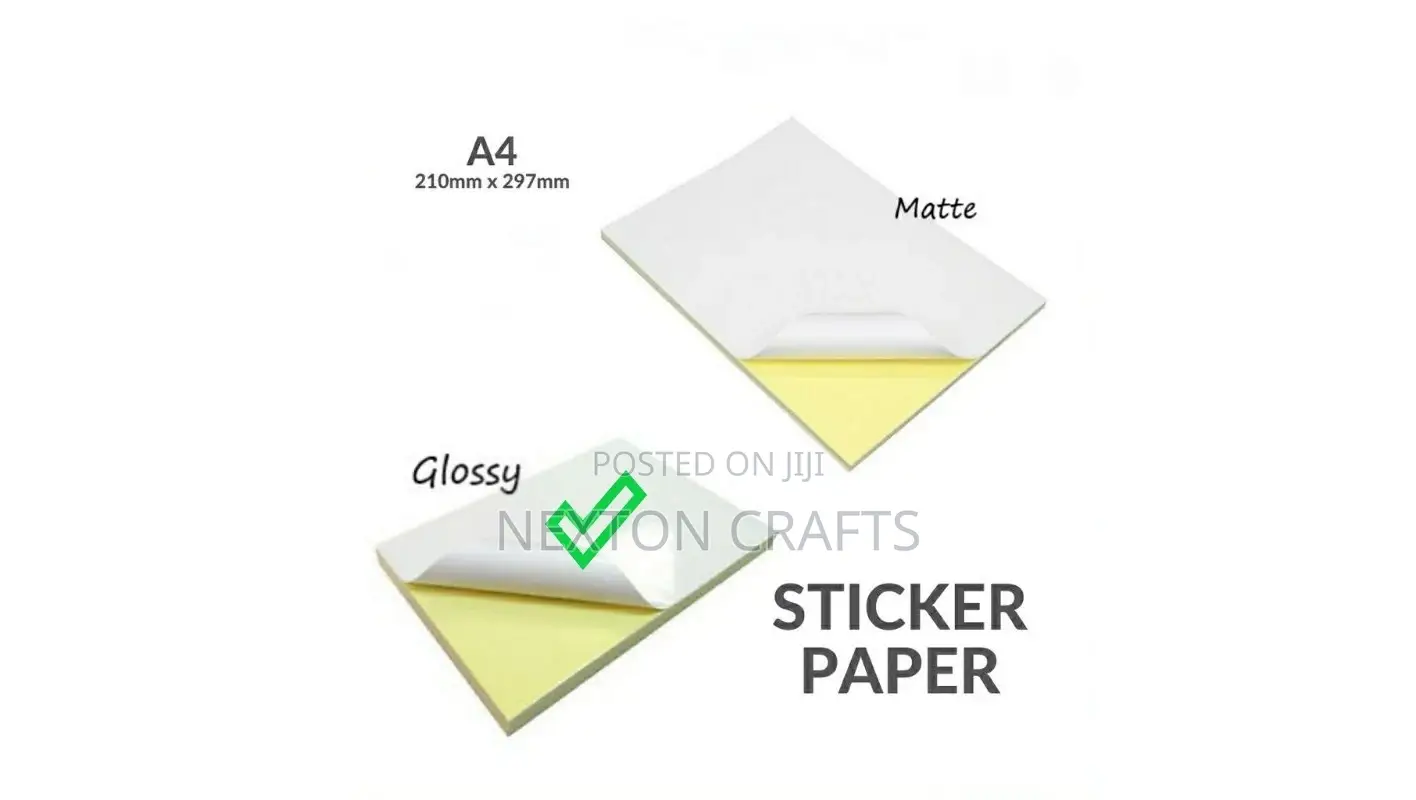 Glossy A4 Sticker Paper 50 Sheets