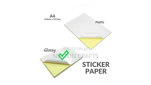 Glossy A4 Sticker Paper 50 Sheets