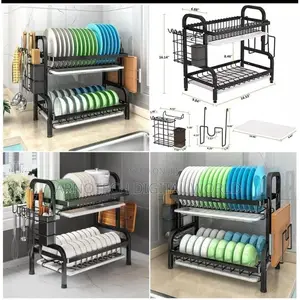 Share This Product 2 Tier Quality Carbon Steel Dish Rack W