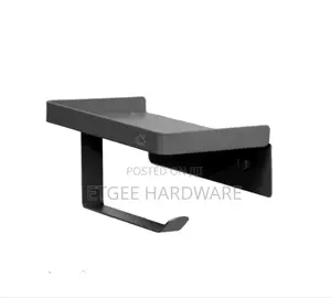 N296 – Tissue Holder With A Shelf – Gun Grey