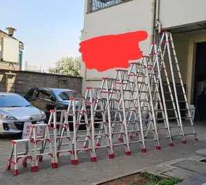 Aluminium Double Sided a Type Ladders Free Standing