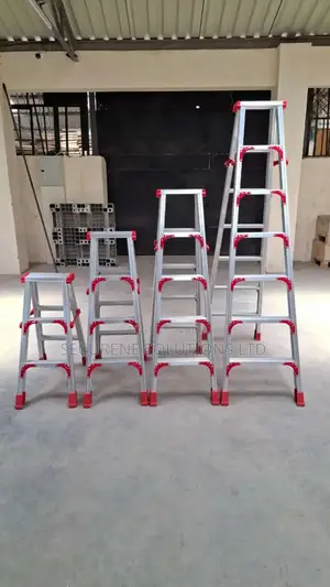 Aluminium Double Sided a Type Ladders Free Standing