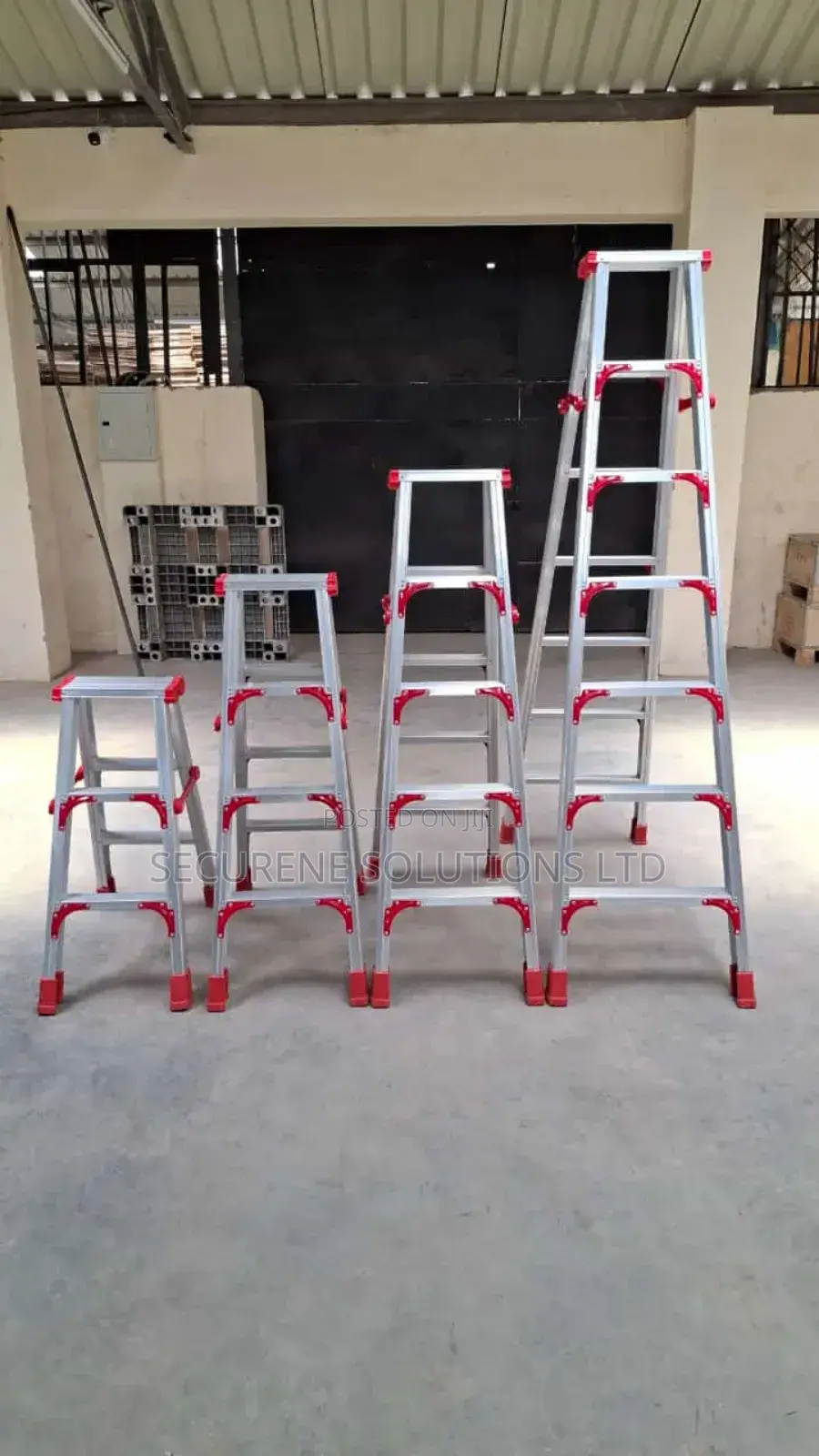 Aluminium Double Sided a Type Ladders Free Standing