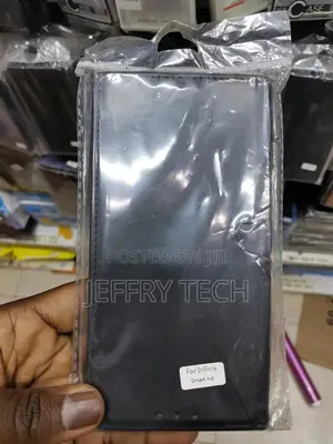Leather Flip Case For Infinix Smart HD -black-