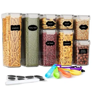 8pcs Food/Pantry Storage Containers_za