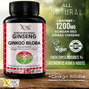 Korean Red Ginseng + Ginkgo Super Energy, Performance, Focus