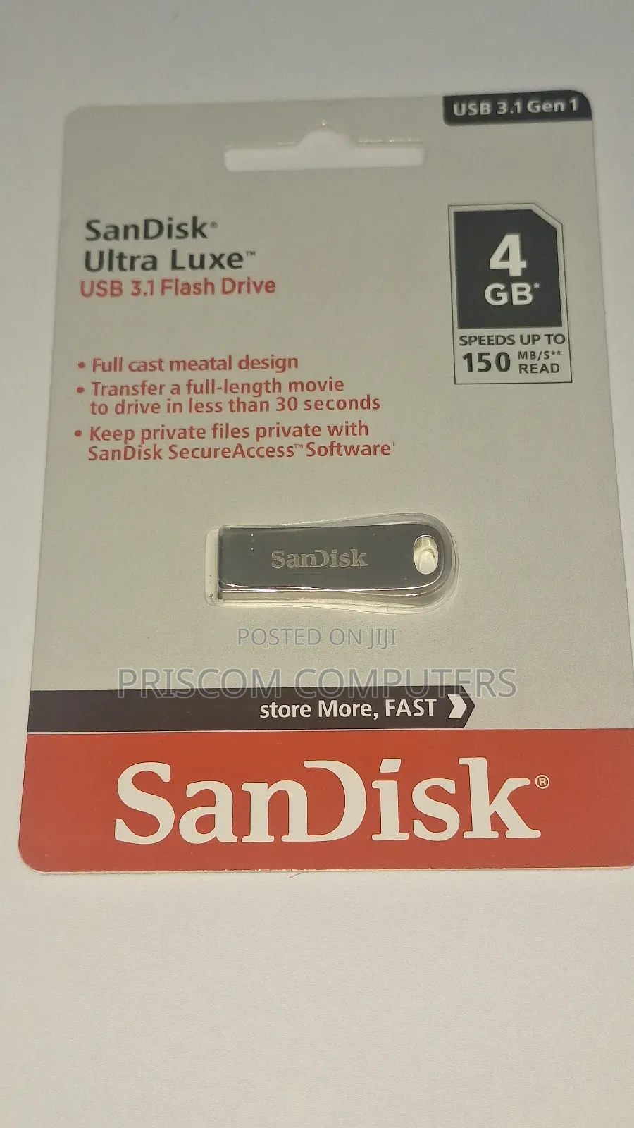 4GB Sandisk Ultra Luxe 3.1 Flash Drive Disk