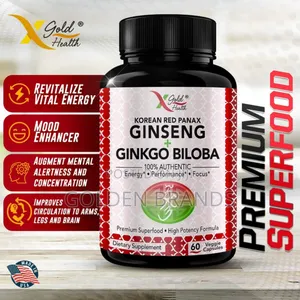 Premium Korean Red Ginseng + Ginkgo Super Energy, Mood
