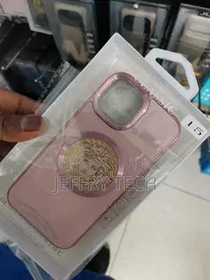 Versace Luxury iPhone Case for iPhone 15 -Pink