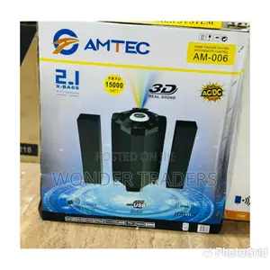 Amtec Am -006 2.1ch X - Bass Subwoofer Multi Media System