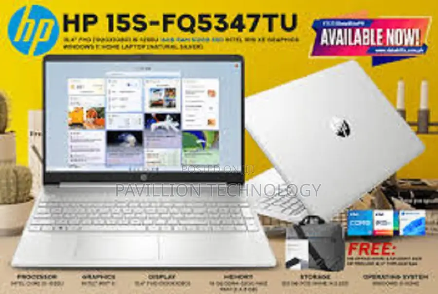 New Laptop HP 15s 8GB Intel Core I7 SSD 512GB