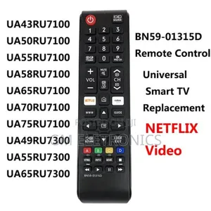 BN59-01315D Replaced Remote Fit for Samsung Series 7 8.