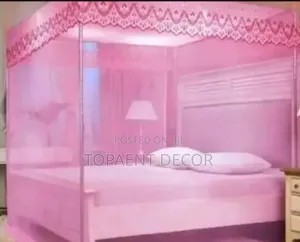 Pink Four Stand 4 by 6 Mosquito Net